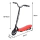 E-Scooter ferro rosso 81x15x95cm...