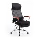 Reclining chair black mesh 56,5x60x122-129cm...