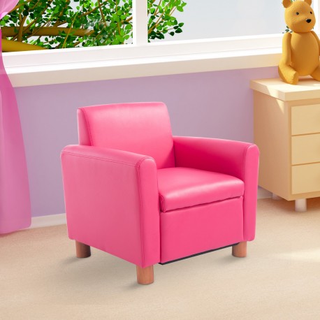 Sillón para Niños PU Rosado 48x42,5x53cm...