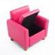 Chair for young pu pink 48x42,5x53cm...