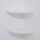 Floating shelves white wood 30 x 30 x 2cm.