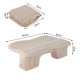 Matelas de voyage pvc beige 143x87x43cm...