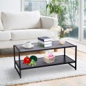 Center table black metal 106x53x45,5cm...