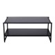 Center table black metal 106x53x45,5cm...