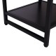 Auxiliary table black metal 38x38x45,7cm...