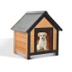 Cane fatto in casa con soffitto e 4 gambe - colore legno ...