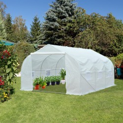 Plastic greenhouse white 450x300x200cm...