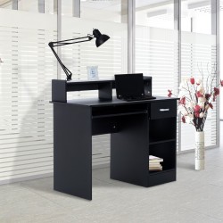 Table d'ordinateur mdf noir 106x50x93,5cm...