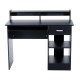 Table d'ordinateur mdf noir 106x50x93,5cm...