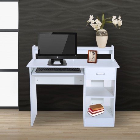 Computer table mdf white 106x50x93,5cm...