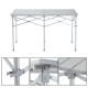 Folding table for camping terrace or garden - color.
