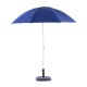 Beach umbrella and garden with side panels.