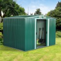 Shed metal plate green 246x192,5x177,5cm...