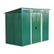 Shed galvanized green plate 237x119x181cm...