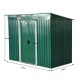 Shed galvanized green plate 237x119x181cm...