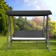 Black rattan swing 198x124x179cm...