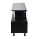 Möbel für TV schwarz Holz 152x40x60,5cm...