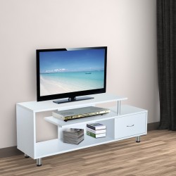 Mueble para Televisor Madera Blanco 152x40x60,5cm...