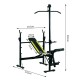 Weight bench black steel 175x110x202cm...