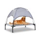 Bed for pets grey fabric 76x61x76cm...