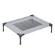 Bed for pets grey fabric 76x61x76cm...