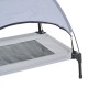 Cama para Mascotas Tela Gris 76x61x76cm...