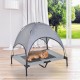 Letto per animali domestici tessuto grigio 92x76x192cm...