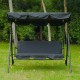 Swing garden or terrace - black - metal - 170x110x153 cm