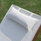 Sunbed for garden terrace and pool - white.