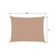 Tenda da giardino tessuto sabbia 3x4m.