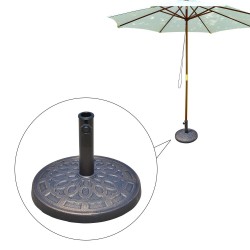 Base parapluie résine en bronze Ω44 x 34cm.