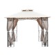 Tent garden gazebo pavilion with curtains - beig.