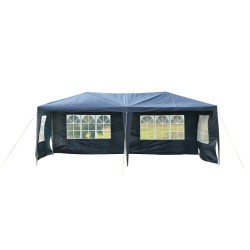Garden tent with windows - dark blue.