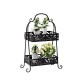 Black iron shelf 50x25x70cm...