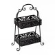 Black iron shelf 50x25x70cm...