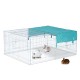 Jaula Recinto Hierro Plateado 144x112x60cm...