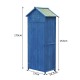 Garten schuppenblaues Holz 77x54,2x179cm...