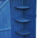 Garden shed blue wood 77x54,2x179cm...