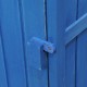 Garden shed blue wood 77x54,2x179cm...