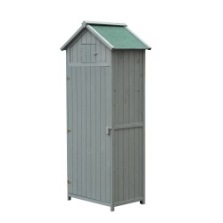 Giardino capannone grigio legno 77x54,2x179cm...