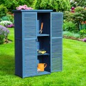 Garden shed with blind blue wood 87...