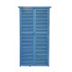 Garden shed with blind blue wood 87...