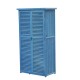 Garden shed with blind blue wood 87...
