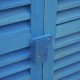 Garden shed with blind blue wood 87...