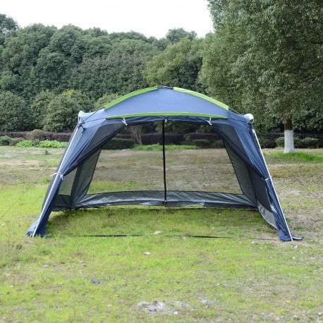 Type de tente pliable vers l'avant pour le camping - bleu oscu.