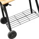 Barbecue bbq grill with black steel wheels 11.