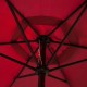 Parasol avec vin rouge à manivelle aluminium ...