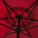 Parasol avec vin rouge à manivelle aluminium ...