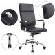 Liftable office chair with black headrest pu.