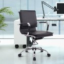 Office chair swivel black pu steel 55x62x95-...